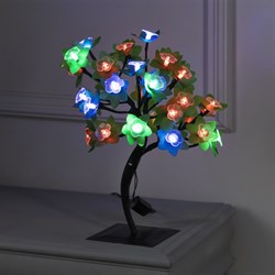 Светодиодный куст «Орхидеи» 30 см, 32 LED, мигание, 220 В, свечение мульти (RG/RB) 1077248 - фото 813522