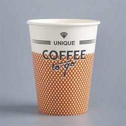 Стакан бумажный "COFFEE to go" для горячих напитков, 350 мл, диаметр 90 мм 7150314 - фото 818054