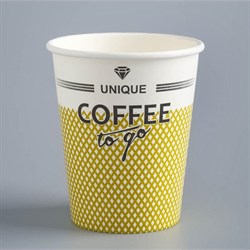 Стакан бумажный "COFFEE to go" для горячих напитков, 250 мл, диаметр 80 мм 7150313 - фото 818056