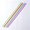 Трубочка для шаров, флагштоков и сахарной ваты, 41 см, d=6 мм, цвета МИКС (в упаковке один цвет) 4986701