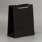 Пакет подарочный «Подарок для тебя», чёрный крафт, 18 × 23 × 10 см 9209483