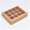 Коробка складная под 12 конфет, крафт, 19 х 15 х 3,6 см 7904580