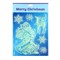 Наклейки на окна "Новогодние" Дед Мороз, олень, 27 х 18 см 7865953