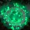 Гирлянда «Нить» 10 м, IP20, белая нить, 100 LED, свечение зелёное, 8 режимов, 220 В 3556801
