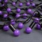 Гирлянда «Нить» 10 м с насадками «Шарики 1.5 см», IP44, тёмная нить, 100 LED, свечение фиолетовое, 8 режимов, 220 В 185546