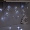 Гирлянда «Нить» 4 м с насадками «Звёздочка», IP20, прозрачная нить, 20 LED, свечение белое, 8 режимов, 220 В 2388653
