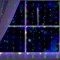 Гирлянда «Занавес» 1 × 1 м роса, IP20, серебристая нить, 100 LED, свечение мульти, 12 В 5206151