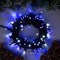 Гирлянда «Нить» 10 м, IP44, тёмная нить, 100 LED, свечение бело-синее, мигание, 220 В 1079991