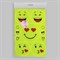 Светоотражающие наклейки «Смайлы», 11 шт на листе, цвет жёлтый 2610524