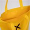 Сумка шопер, 35 х 1 х 40 см, с лентой, цвет желтый 7626863