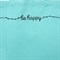 Сумка шопер Be happy, 35 х 0,5 х 40 см, вышивка, бирюзовый 7816991