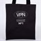 Сумка шоппер VPN, 35 х 0,5 х 40, отд без молнии, без подклада, черная 7862565