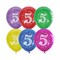 Шар латексный 12" «Цифра 5», пастель, 2-сторонний, набор 10 шт., МИКС 2839220