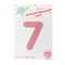 Шар фольгированный 32", цифра 7, индивидуальная упаковка, цвет розовый 2769625
