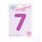 Шар фольгированный 40", цифра 7, цвет розовый 2769665