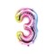 Шар фольгированный 40" «Цифра 3» 4842535