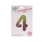 Шар фольгированный 16" «Цифра 4», на подставке, градиент 5634664