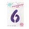 Шар фольгированный 40" «Цифра 6», цвет сиреневый, 1 шт. 5256893