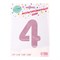 Шар фольгированный 40" «Цифра 4», нежно-розовый 7119156