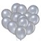 Шар латексный 10", металл, набор 100 шт., цвет серебристый 4986673