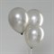 Шар латексный 10", перламутровый, набор 100 шт., цвет серебро 5106259
