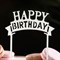 Топпер для торта "Happy Birthday", серебро, Дарим Красиво 7003928