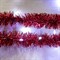 Гирлянда «Мишура» 2 м роса, IP20, красная нить, 44 LED, 8 слоёв, d=3 см, свечение белое, ААх2 6031455