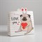 Пакет подарочный «Love you», 25 × 26 × 10 см 5266625