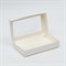 Коробка складная, с окном, белая, 25 х 15 х 4 см 7485251