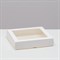 Коробка складная, с окном, белая, 24 х 24 х 5 см 7485258