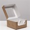 Коробка под бенто-торт, крафтовая, 16 х 16 х 8 см 7800314