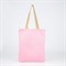 Сумка-шопер Be happy без молнии, без подкладки, цвет белый/розовый 6827618