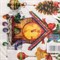 Новогодние салфетки бумажные New Line Fresco «Часики», 33х33 см, 3 слоя 7184400