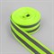 Светоотражающая лента-стропа, 20 мм, 5 ± 1 м, 2 полосы, цвет салатовый 1276058