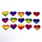 Сердечки декоративные, набор 15 шт., размер 1 шт: 3,5 × 3 см, цвет МИКС 7532274