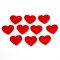 Сердечки декоративные, на клеевой основе, набор 10 шт., размер 1 шт: 4,5 × 4 см, цвет красный 7532281