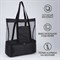 Сумка-шоппер пляжная c термо-карманом , 42*37*15 см, черный цвет 9236122