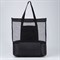 Сумка-шоппер пляжная c термо-карманом , 42*37*15 см, черный цвет 9236122