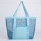 Сумка-шоппер пляжная , 33*32*11 см, с сеткой, цвет голубой 9262367