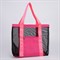 Сумка-шоппер пляжная , 33*32*11 см, с сеткой, цвет розовый 9262368