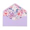 Конверт для денег "С Днём Рождения!" фиолетовый фон, лилии 9505798