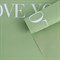 Бумага влагостойкая двухсторонняя «Love you», оливковый, 58 × 58 см 9257357