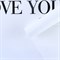 Бумага влагостойкая двухсторонняя «Love you», белый, 58 × 58 см 9257356