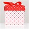 Коробка Самосборная "В крапинку" Красная, 10х10х10 см 9224481