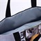Сумка-шопер Bad influence без молнии с подкладкой, цвет белый/чёрный 6926379